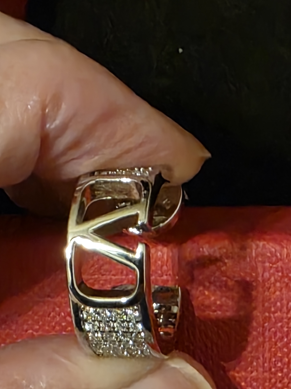 Valentino Garavani VLogo Signature crystal-embellished Earrings /New Never Worn